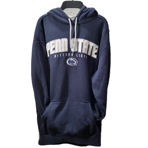 Penn State Nittany Lions Adult Hooded Sweatshirt L Blue White Cotton Blend Logo - Thumbnail 3