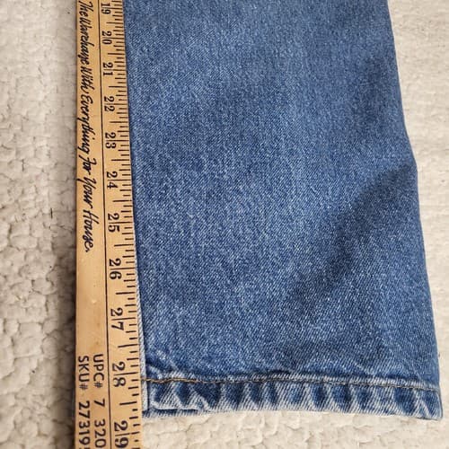 Carhartt Mens Jeans 40x30 Blue Darkstone Relaxed Fit Tapered Leg Work Comfort - Thumbnail 11