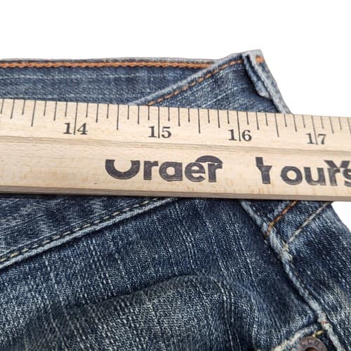 Levi's Mens 514 Jeans 34x34 Blue Medium Wash Slim Fit Straight Leg Washed Out - Thumbnail 10