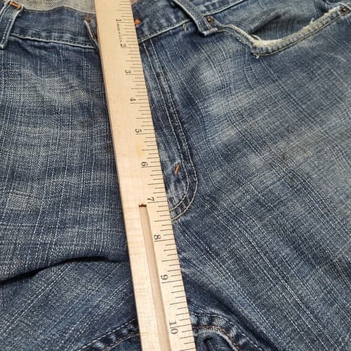 Levi's Mens 514 Jeans 34x34 Blue Medium Wash Slim Fit Straight Leg Washed Out - Thumbnail 11