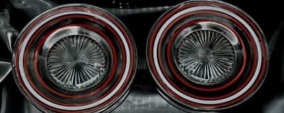 Vintage Anchor Hocking Red & White Banded 8" Salad Plate MCM Holiday Ready Set/4 - Thumbnail 7