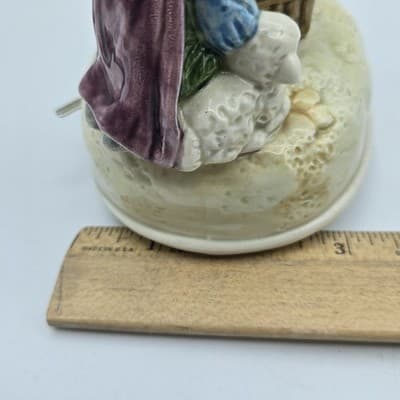 Otigiri Navitity Porcelain Music Box Figurine Silent Night Japan - Thumbnail 13