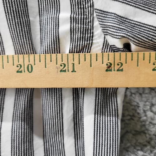 Southpole Mens Shirt Black White Stripe XL Cotton Gold Button Logo Authentic - Thumbnail 10