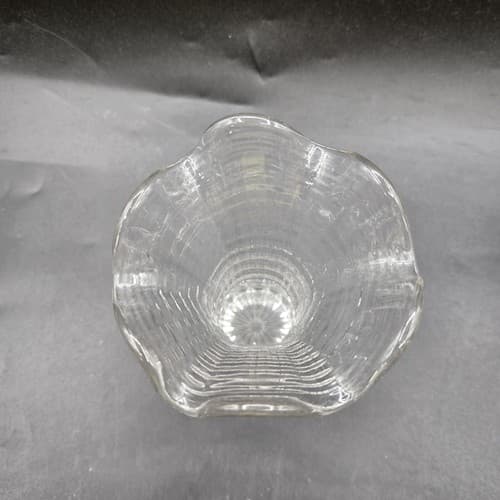 Imperial Glass Clear Swung Ripple & Ribbon Vase - Thumbnail 3