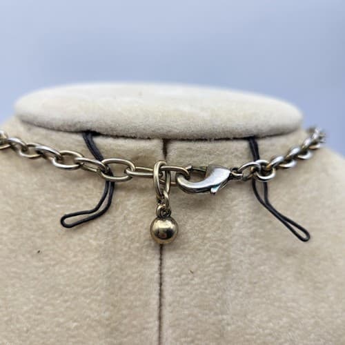 J. Crew Crystal Rhinestone & Black Marquis Necklace Gold Tone 20" Signed - Thumbnail 10