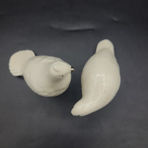 Lenox Quail Pheasant Porcelain Salt & Pepper Shakers Silver Beak Figural Spring - Thumbnail 4