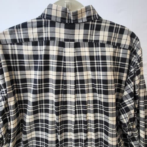 Ralph Lauren Mens Shirt Black White Check XXL Cotton Classic Black Little Pony - Thumbnail 8