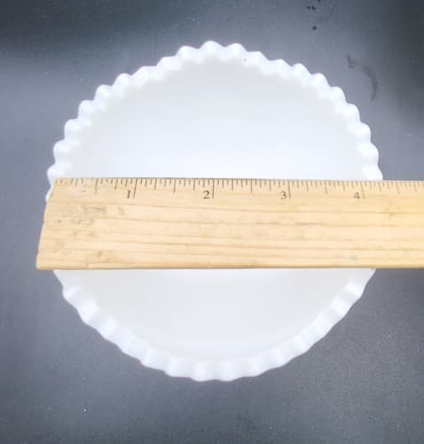 Vintage Kemple White Milk Glass Footed Compote Pair Hobstar Pattern Candy Dishes - Thumbnail 7
