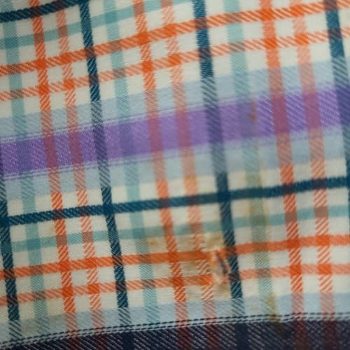 Thomas Dean Mens Shirt L Long Sleeve Cotton Casual Workwear Orange Check - Thumbnail 9