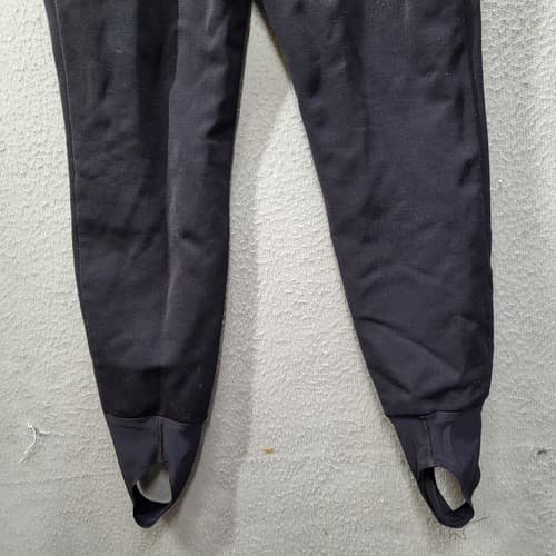 Edelweiss Skiwear Womens One Piece Layer Black 10 Nylon Wool Stirrups Vintage - Thumbnail 5