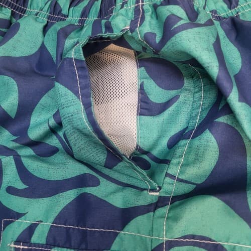 Kohls Mens Swim Shorts Blue XL Teal Pockets Elastic Waist Mesh Brief Boardshorts - Thumbnail 11