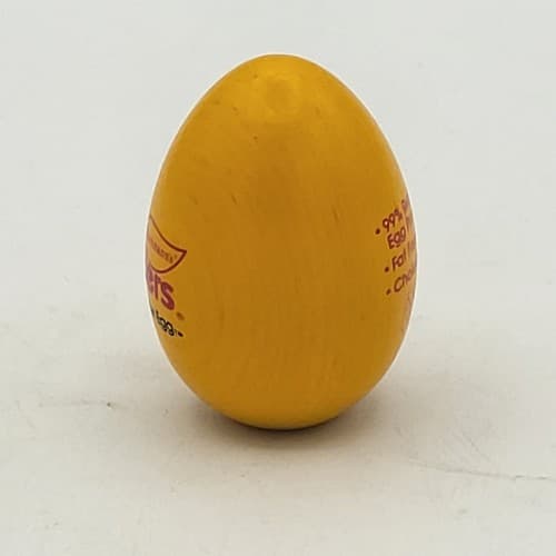 Vintage Fleischmens EGG BEATERS Yellow Wooden Egg Nabisco Foods Promotion RARE - Thumbnail 6
