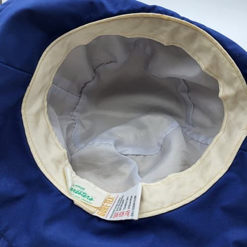 Forresters Hat Mens Bucket Hat Blue L Vintage 90 Lined Golf Fishing Boating USA - Thumbnail 7