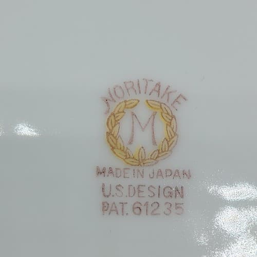 Vintage Nortiake Laureate Oval Covered Casserole Dish White Floral Swags 1921 - Thumbnail 10