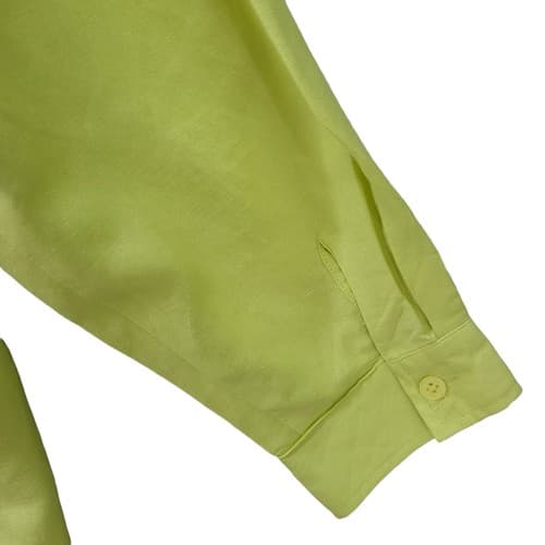 Susan Graver Womens Blouse Jacket Green 2X Linen Rayon Blend Embroidered - Thumbnail 8