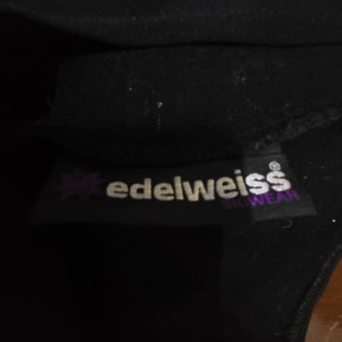 Edelweiss Skiwear Womens One Piece Layer Black 10 Nylon Wool Stirrups Vintage - Thumbnail 8