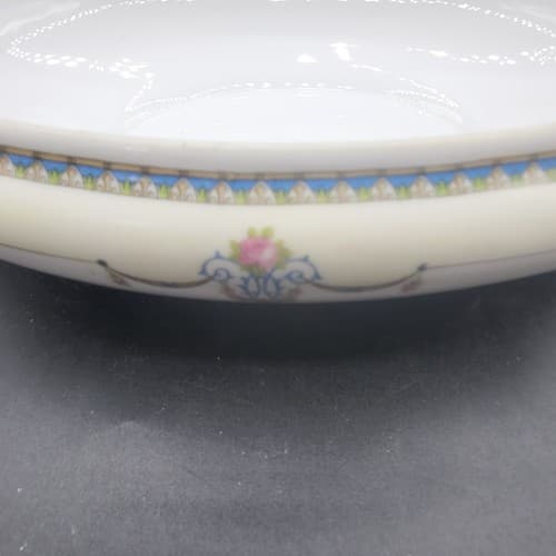 Vintage Nortiake Laureate Oval Covered Casserole Dish White Floral Swags 1921 - Thumbnail 14