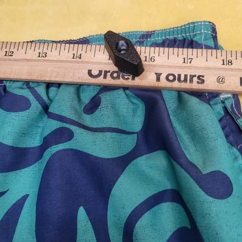 Kohls Mens Swim Shorts Blue XL Teal Pockets Elastic Waist Mesh Brief Boardshorts - Thumbnail 7