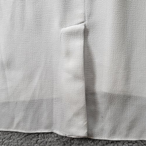 Rachel Roy Womens Top Blouse White S Poly Blend V-Neck Zipper Hi Low Vent Back - Thumbnail 4