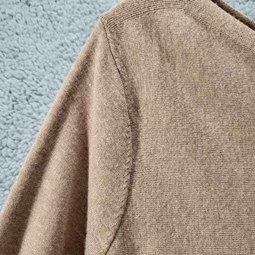 Chicos Women Sweater Top Camel 12 Rayon Blend Light Swing Wardrobe Basic - Thumbnail 2