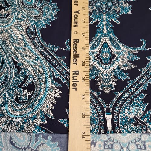 Sunny Leigh Womens Blouse Top Blue M High-Low Tunic Ballet Sleeves Boho Stretch - Thumbnail 10