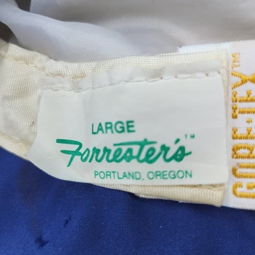 Forresters Hat Mens Bucket Hat Blue L Vintage 90 Lined Golf Fishing Boating USA - Thumbnail 9