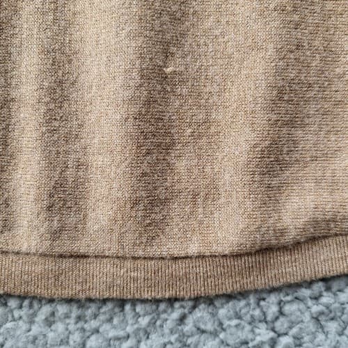 Chicos Women Sweater Top Camel 12 Rayon Blend Light Swing Wardrobe Basic - Thumbnail 3