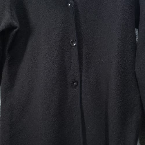Josephine Chaus Womens Jacket Black L Wool Swing Relaxed Fit Carcoat Hong Kong - Thumbnail 4