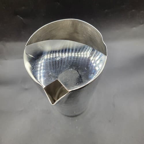 DW Haber Chrome Pitcher MCM Barware Tall Sleek Modern Ice Lip Restaurant Ware - Thumbnail 5