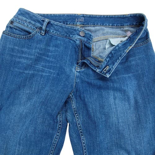 JJill Women Ankle Jeans 10P Classic Fit Cotton Medium Wash Spring - Thumbnail 3