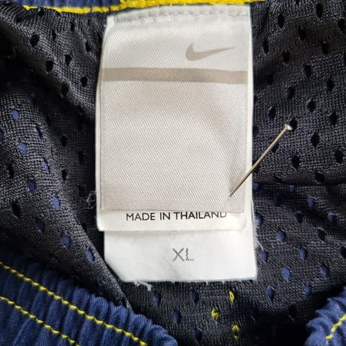 Nike Mens Swim Trunks Navy Blue Yellow XL Pockets Elastic Waist Mesh Lining - Thumbnail 12