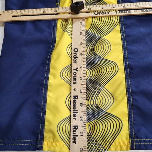 Nike Mens Swim Trunks Navy Blue Yellow XL Pockets Elastic Waist Mesh Lining - Thumbnail 8
