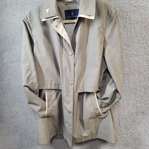 Misty Harbor Signature Womens Raincoat Taupe 10 Spring Lined Carcoat Pockets - Thumbnail 13