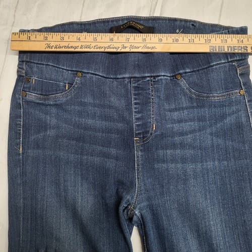 Liverpool LA Women Skinny Legging Jeans 6 Leg Comfort Stretch Blue Wiskering - Thumbnail 11