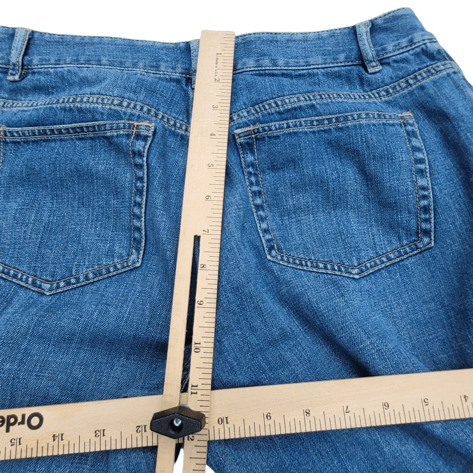 JJill Women Ankle Jeans 10P Classic Fit Cotton Medium Wash Spring - Thumbnail 8