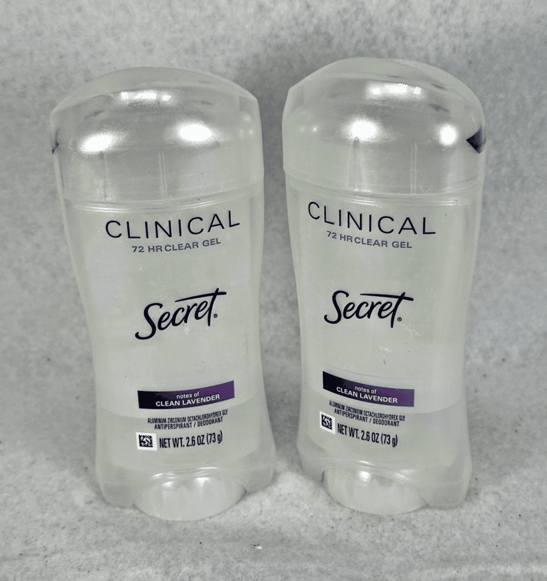 2x Secret Clinical Strength 2.6 oz. Each 72 Hour Solid Clean Lavender New - Image 1
