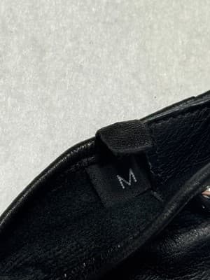 Michael Kors Leather Gloves with Buttons Size Medium Soft - Thumbnail 8