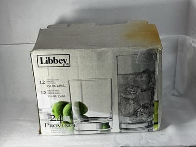 Libbey Province 24 Piece Glasses Goblets Set, 12-15.1oz/448ml 12-11.02oz/330ml - Thumbnail 4