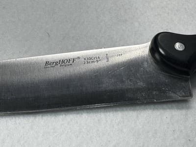 BERGHOFF 5-Piece Knife & Tool Set & Folding Chef Tool Bag Forged Stainless - Thumbnail 12