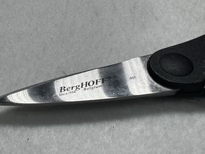 BERGHOFF 5-Piece Knife & Tool Set & Folding Chef Tool Bag Forged Stainless - Thumbnail 7