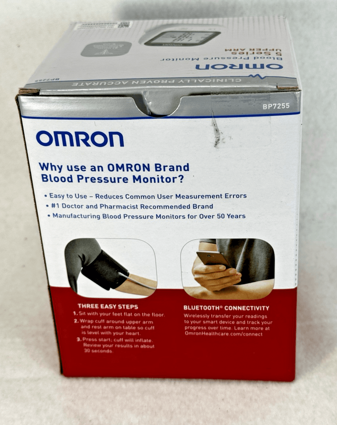 Omron 5 Series Wireless Upper Arm Blood Pressure Monitor - BP7255 New Ships Fast - Thumbnail 2
