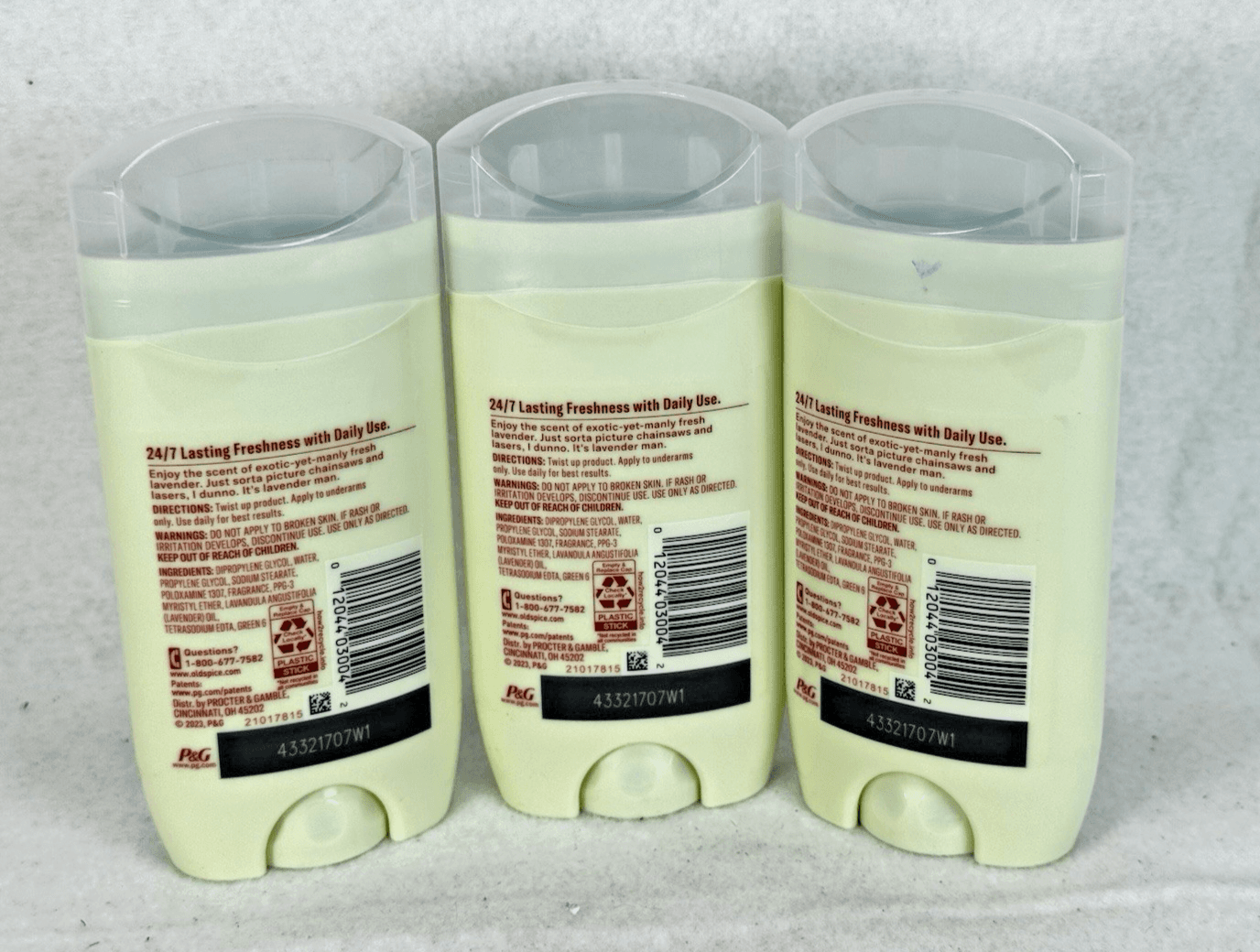 3X Old Spice Wilderness With Lavender Deodorant Aluminum-Free Long Lasting 3 Oz - Thumbnail 2