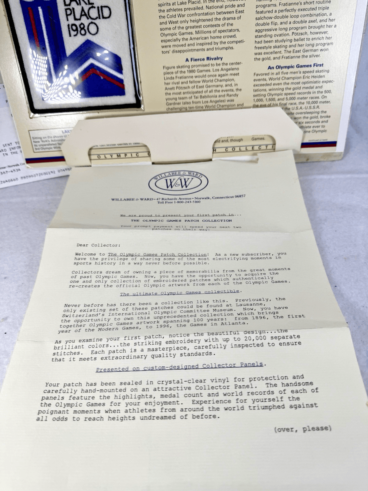 1980 Lake Placid Winter Olympics Embroidered Cloth Logo Patch - NOS Sealed ORIG - Thumbnail 3