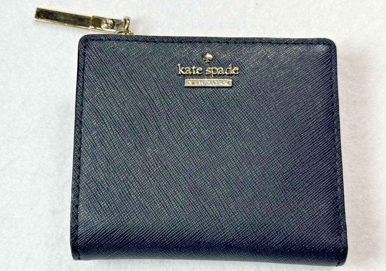 Kate Spade New York Bifold Leather Wallet - Black - Thumbnail 2