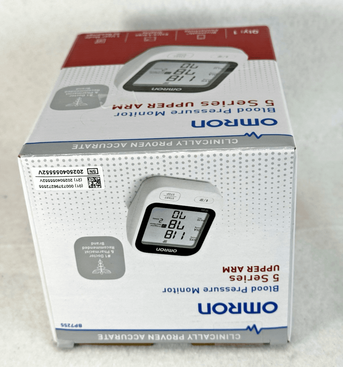 Omron 5 Series Wireless Upper Arm Blood Pressure Monitor - BP7255 New Ships Fast - Thumbnail 3
