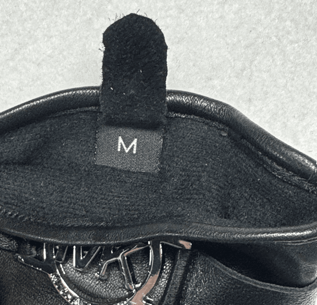 Early 2000s Michael Kors Black Leather Gloves w/ MK Logo – Size M VERY SOFT - Thumbnail 4