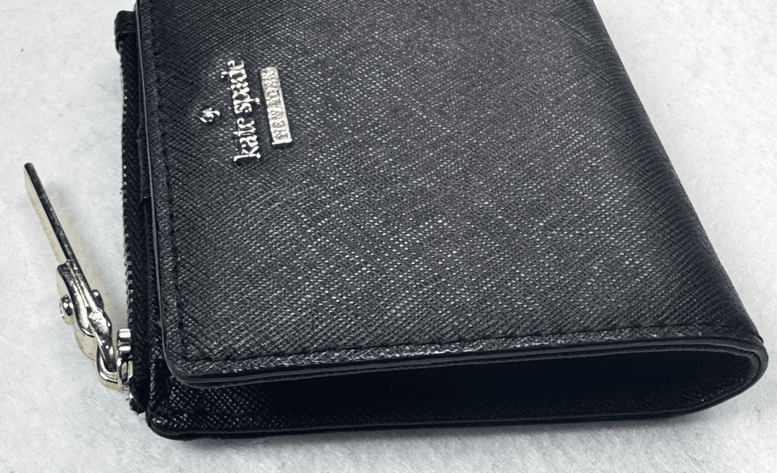 Kate Spade New York Bifold Leather Wallet - Black - Thumbnail 4