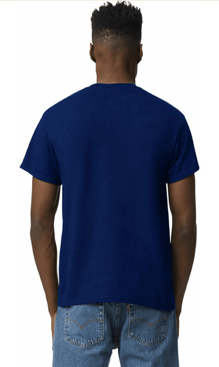 (PACK OF 2) Gildan Unisex-Adult Dryblend T-Shirt Navy Medium G8000 - Thumbnail 4