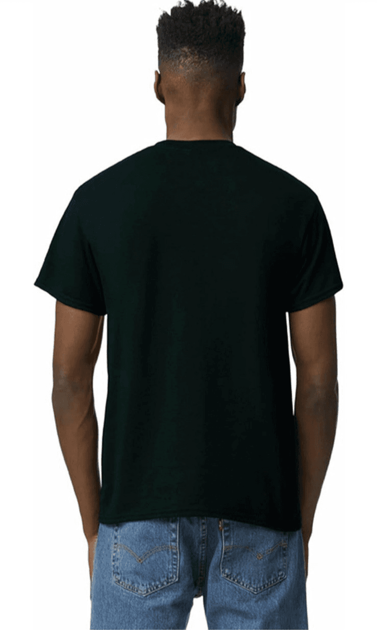 (PACK OF 2) Gildan Unisex-Adult Dryblend T-Shirt Black Medium G8000 - Thumbnail 4