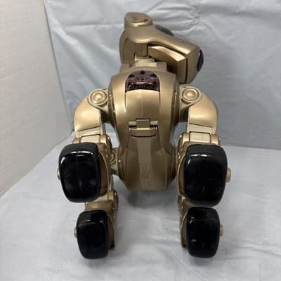 I-Cybie GOLD Robotic Dog NO REMOTE - NO CHARGER Not Tested - Thumbnail 4